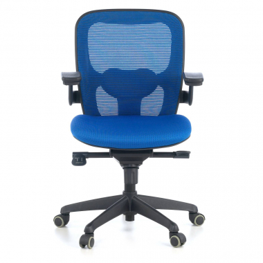 ergonomic chair blue office chair mesh movable armrests lumbar support 4