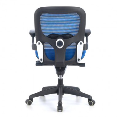 ergonomic chair blue office chair mesh movable armrests lumbar support 7