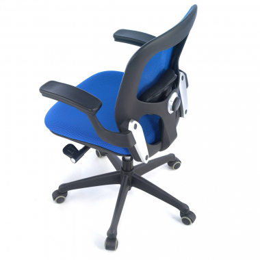 ergonomic chair blue office chair mesh movable armrests lumbar support 8