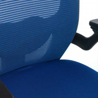 ergonomic chair blue office chair mesh movable armrests lumbar support 5