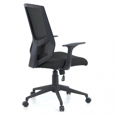 swivel chair black archer mesh fixed armrests lumbar support 6