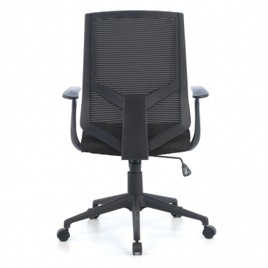 swivel chair black archer mesh fixed armrests lumbar support 5