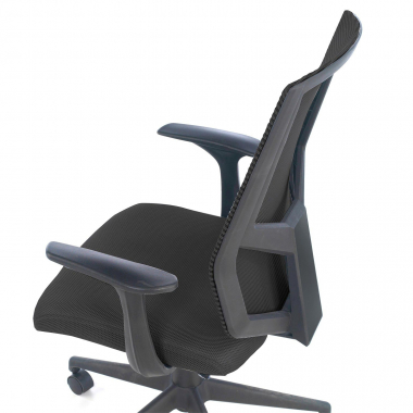 swivel chair black archer mesh fixed armrests lumbar support 7