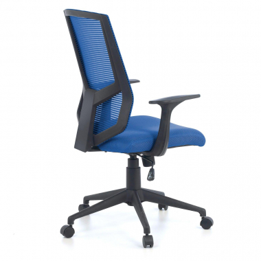 swivel chair blue archer mesh fixed armrests lumbar support 6