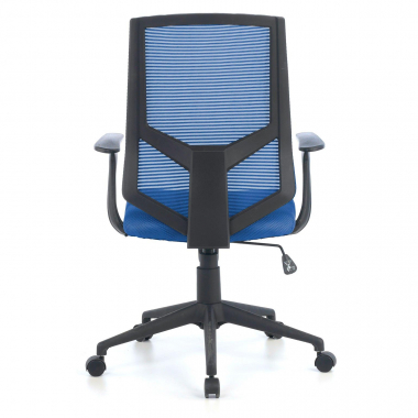 swivel chair blue archer mesh fixed armrests lumbar support 5