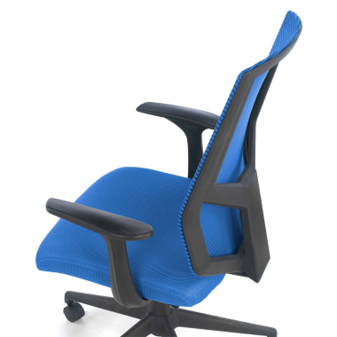 swivel chair blue archer mesh fixed armrests lumbar support 7