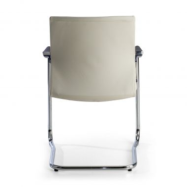 waiting room chair white faux leather synthetic leather upholstered armrests 5