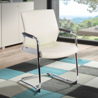 Adele Waiting Room Armchair, cantilever, Faux leather