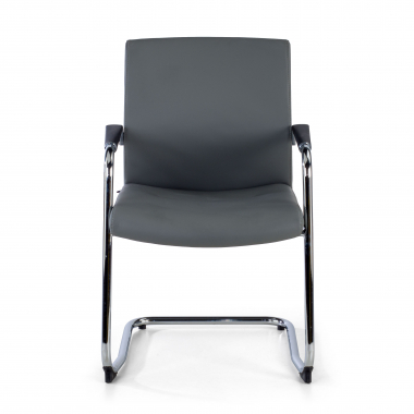 waiting room chair gray faux leather synthetic leather upholstered armrests 3