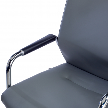 waiting room chair gray faux leather synthetic leather upholstered armrests 5