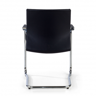 waiting room chair black faux leather synthetic leather upholstered armrests 5