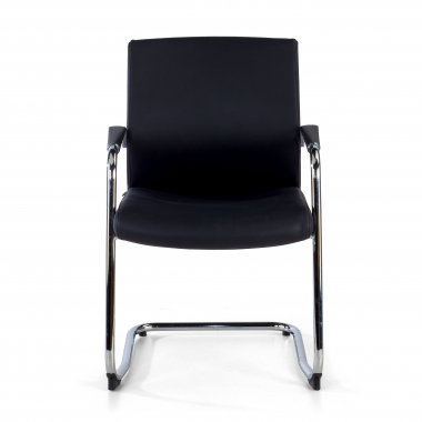 waiting room chair black faux leather synthetic leather upholstered armrests 3