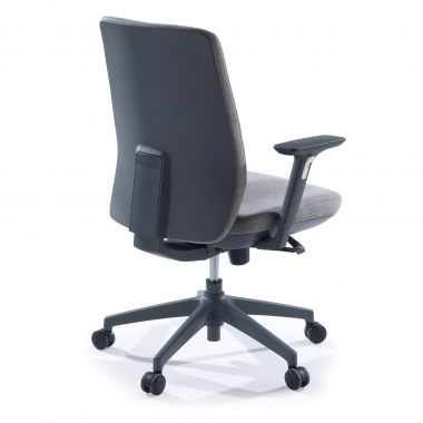 office chair gray upholstered fabric fabric 3d adjustable armrests 6