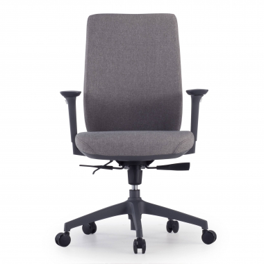 office chair gray upholstered fabric fabric 3d adjustable armrests 4