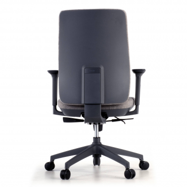 office chair gray upholstered fabric fabric 3d adjustable armrests 7