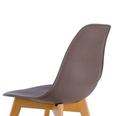 scandinavian chair brown bergen plastic no armrests 6