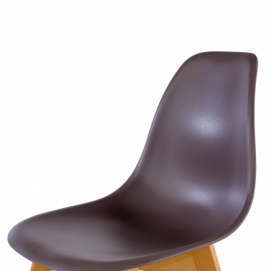 scandinavian chair brown bergen plastic no armrests 7