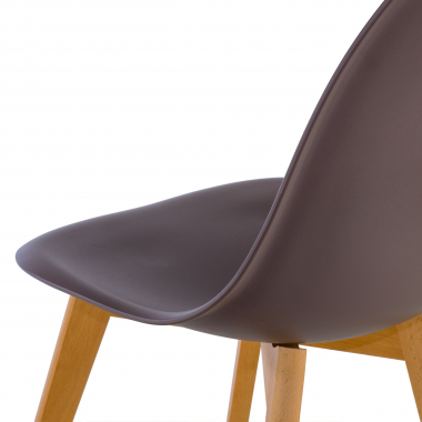 scandinavian chair brown bergen plastic no armrests 8