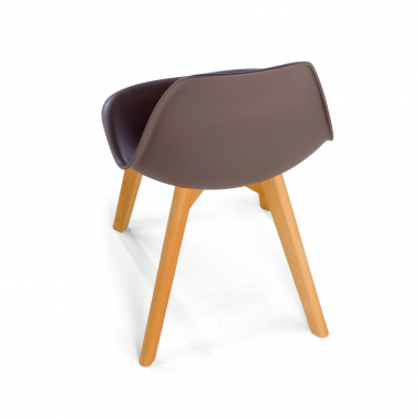 scandinavian chair brown bergen plastic no armrests 9