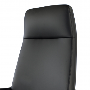 office chair black high back faux leather synthetic leather upholstered armrests 9