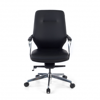 office chair black low back faux leather synthetic leather upholstered armrests 3
