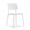 Visitor chair Etna, minimalist design, stackable