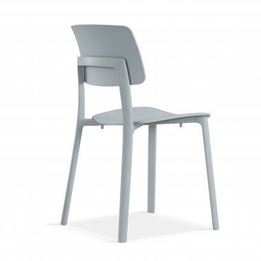 visitor chair gray etna plastic no armrests 5