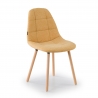 Nordic Chair Zafir, thick padding, metal legs