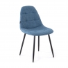 Nordic Chair Zafir, thick padding, metal legs