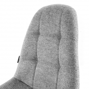 scandinavian chair gray metal legs fabric no armrests 9