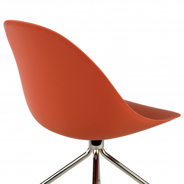 meeting room chair red with casters plastic no armrests 9