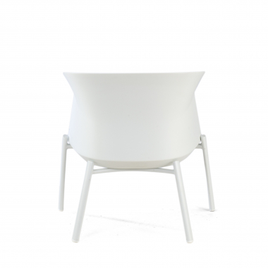 waiting room chair white wooden legs fabric no armrests 6