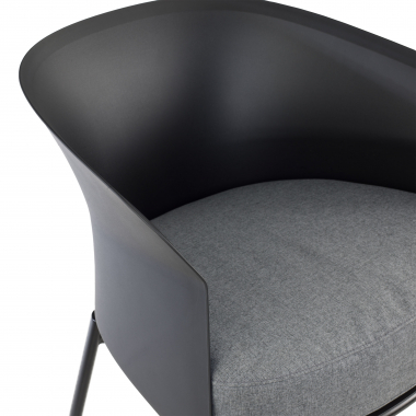 waiting room chair black wooden legs fabric no armrests 9