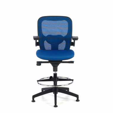 office stool blue office stool mesh fixed armrests 4