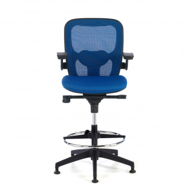 office stool blue office stool mesh fixed armrests 3
