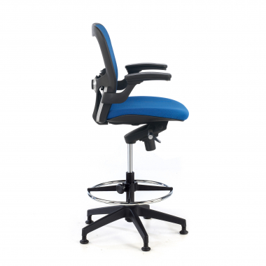 office stool blue office stool mesh fixed armrests 6