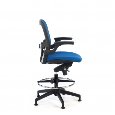 office stool blue office stool mesh fixed armrests 7