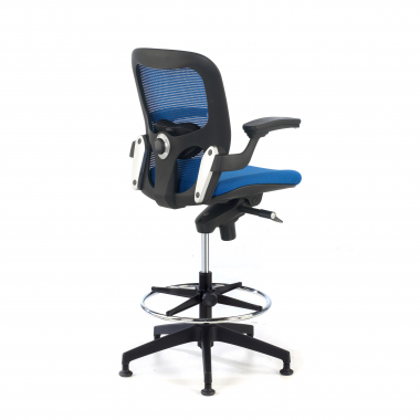 office stool blue office stool mesh fixed armrests 8