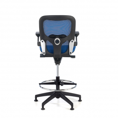 office stool blue office stool mesh fixed armrests 9