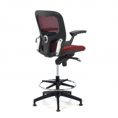 office stool red office stool mesh fixed armrests 6