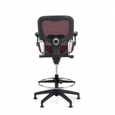 office stool red office stool mesh fixed armrests 7