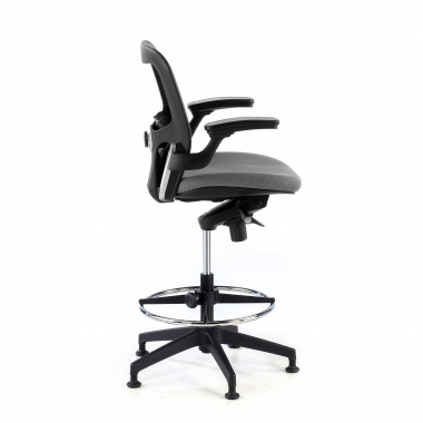 office stool gray office stool mesh fixed armrests 5