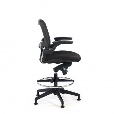 office stool black office stool mesh fixed armrests 5