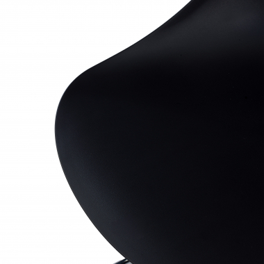meeting room chair black pyramid base plastic no armrests 9