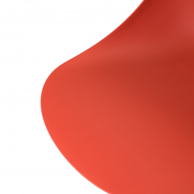 meeting room chair red pyramid base plastic no armrests 9