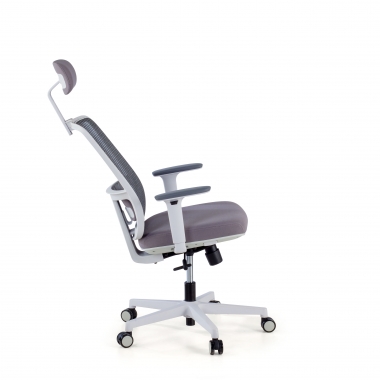 office chair white grey kaito mesh movable armrests headrest 5