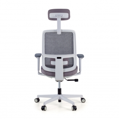 office chair white grey kaito mesh movable armrests headrest 7