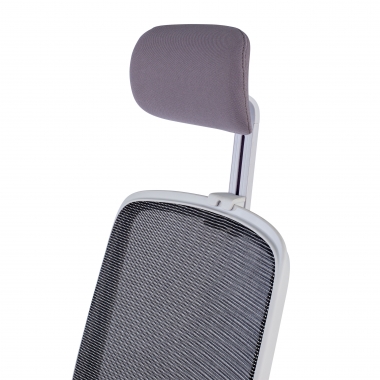 office chair white grey kaito mesh movable armrests headrest 9