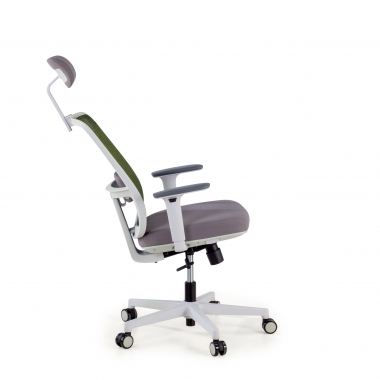 office chair white green kaito mesh movable armrests headrest 5