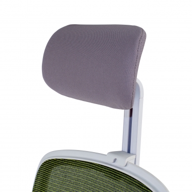 office chair white green kaito mesh movable armrests headrest 9